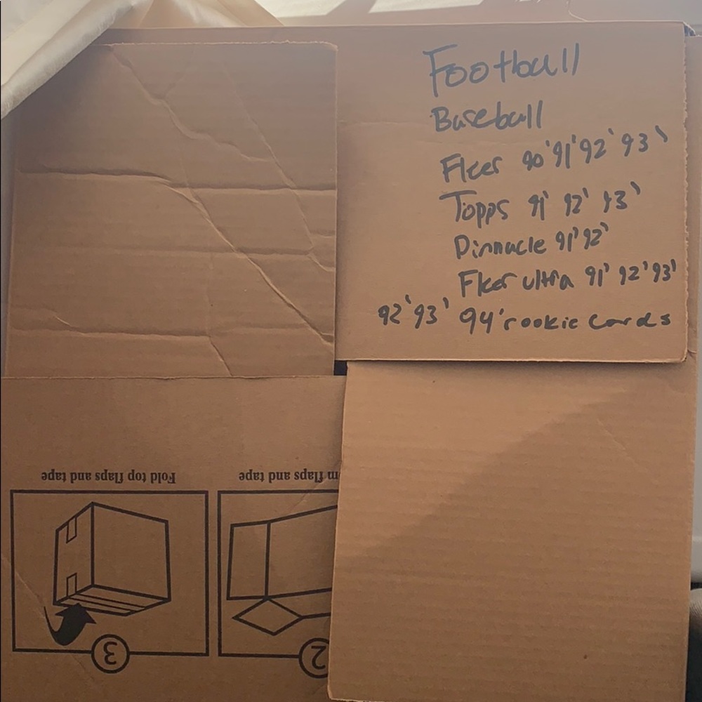 Football and baseball: Fleer, Topps, Pinnacle etc